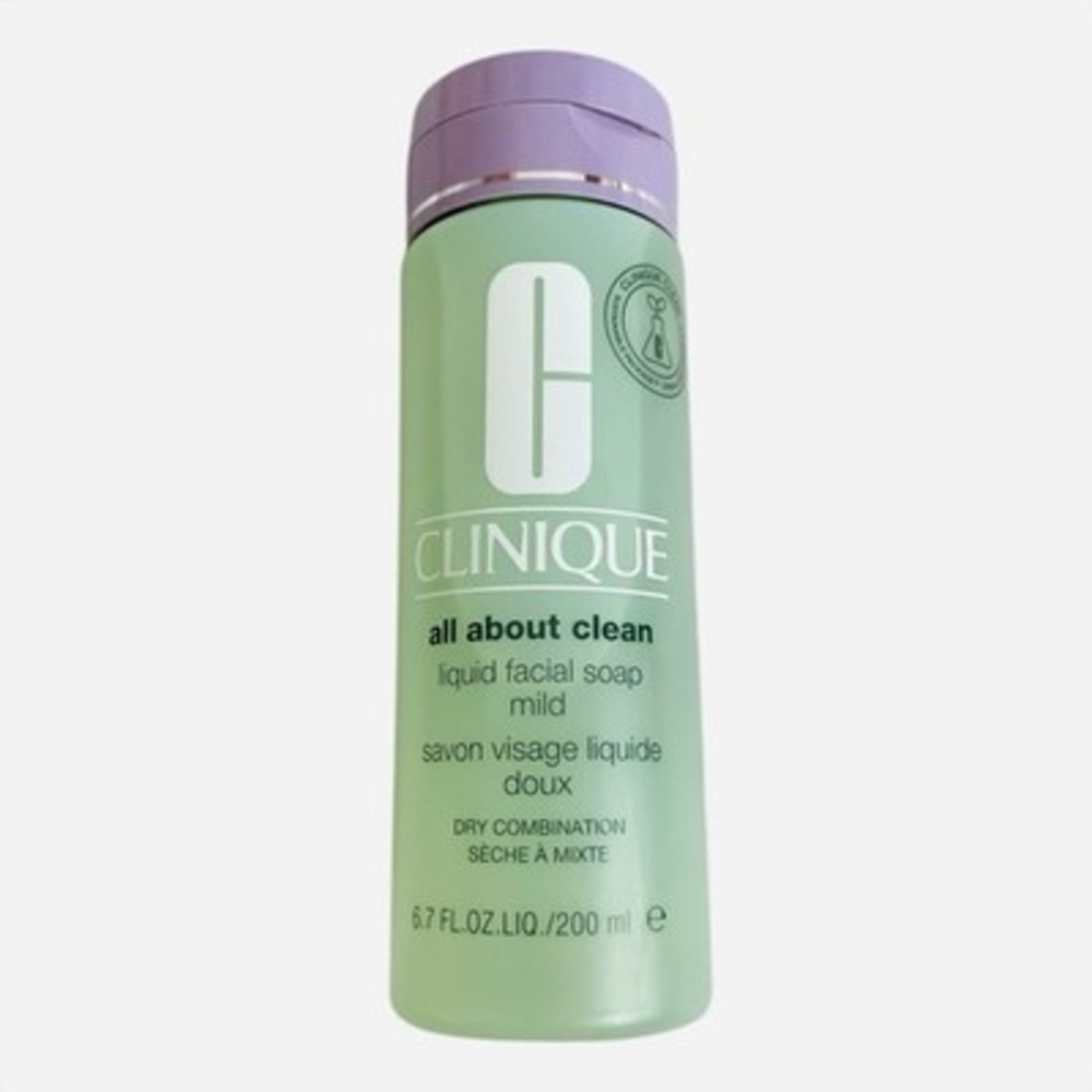 Clinique All About Clean Liquid Facial Soap Mild 6.7oz Dry Combination Skin New - Picture 3 of 5